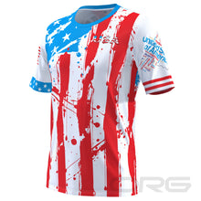 FMR Men's American Statue of Liberty Technical Short Sleeve Running Shirt