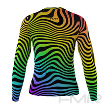 FMR Women's Rainbow Zebra Long Sleeve Running Shirt