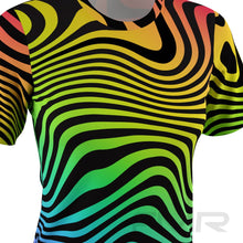 FMR Women's Rainbow Zebra Short Sleeve Running Shirt