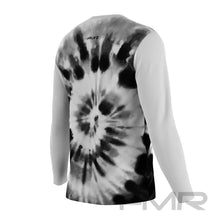 FMR Men's Black&White Tie-dye Long Sleeve Running Shirt