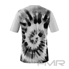 FMR Men's Black&White Tie-dye Short Sleeve Running Shirt
