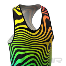 FMR Men's Rainbow Zebra Print Tank Top