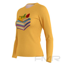 FMR Women's Princess Yellow Long Sleeve Running Shirt