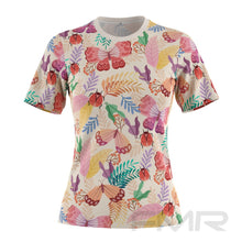 FMR Women's Botanical Print Short Sleeve Running Shirt