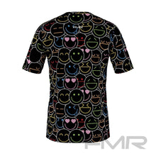 FMR Men's Emoji Print Short Sleeve Running Shirt