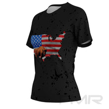 FMR USA Flag Women's Performance Short SleeveT-Shirt