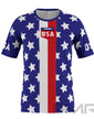 FMR American Flag Men's Technical Short Sleeve Running Shirt