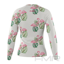 FMR Women's Flamingo Print Long Sleeve Running Shirt