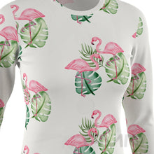 FMR Women's Flamingo Print Long Sleeve Running Shirt