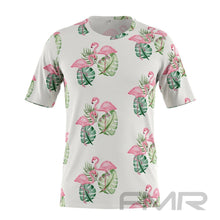 FMR Men's Flamingo Print Short Sleeve Shirt