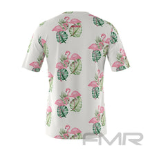 FMR Men's Flamingo Print Short Sleeve Shirt