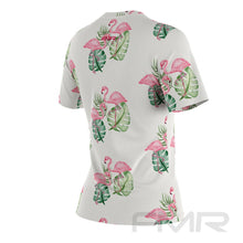 FMR Women's Flamingo Print Short Sleeve Running Shirt