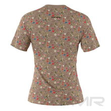 FMR Women's Floral Print Short Sleeve Performance Shirt