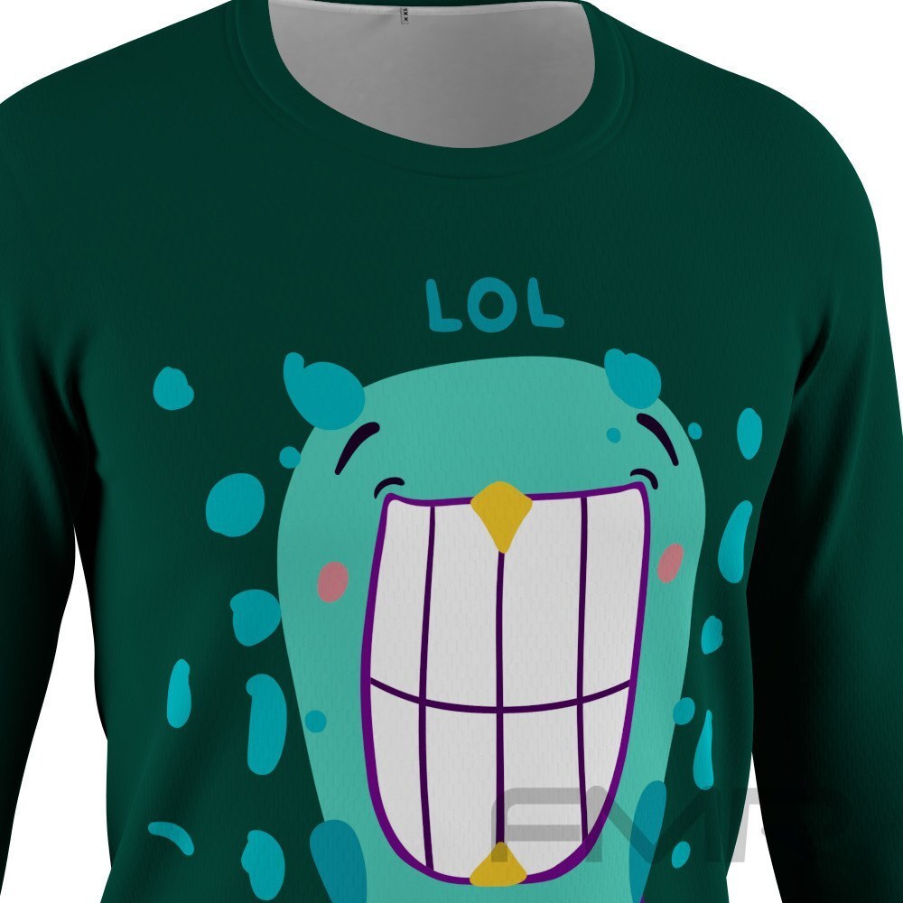 FMR Men's Funny Long Sleeve Running Shirt S, image size:1000x1000