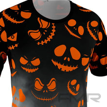 FMR Men's Halloween Print Short Sleeve Running Shirt