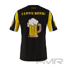 FMR Men's I Love Beer Technical Short Sleeve Running Shirt