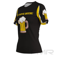 FMR Women's I Love Beer Short Sleeve Running Shirt