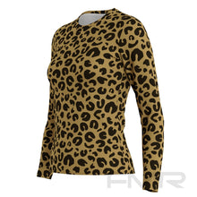 FMR Women's Leopard Print Long Sleeve Running Shirt