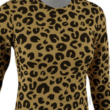 FMR Women's Leopard Print Long Sleeve Running Shirt
