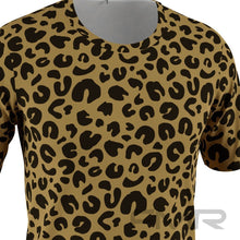 FMR Men's Leopard Print Short Sleeve Shirt