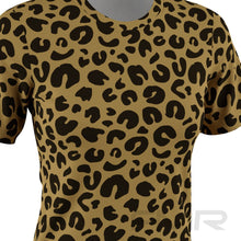 FMR Women's Leopard Print Short Sleeve Running Shirt