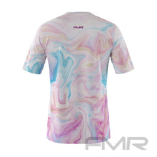 FMR Men's Marble Print Short Sleeve Running Shirt