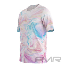 FMR Men's Marble Print Short Sleeve Running Shirt