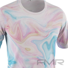 FMR Men's Marble Print Short Sleeve Running Shirt