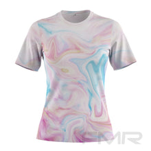 FMR Women's Marble Print Short Sleeve T-Shirt