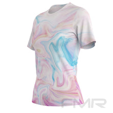 FMR Women's Marble Print Short Sleeve T-Shirt