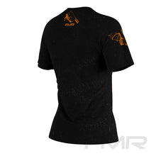 FMR Women's Orange Skull Short Sleeve Running Shirt