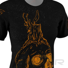 FMR Women's Orange Skull Short Sleeve Running Shirt