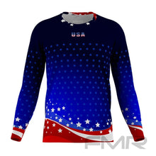 FMR USA Patriot Men's Technical Long Sleeve Running Shirt