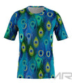 FMR Men's Peacock Print Short Sleeve Shirt - XXS