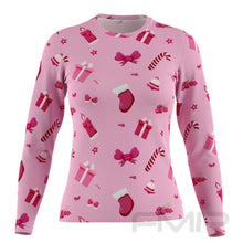 FMR Women's Pink Christmas Long Sleeve Shirt