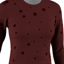 FMR Women's Polka Dot Long Sleeve Running Shirt