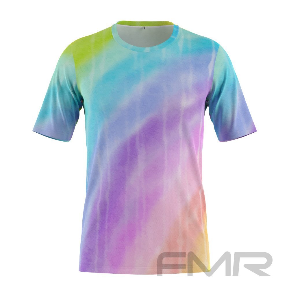 FMR Men's Rainbow Short Sleeve Running Shirt – Unique to Fun My Run