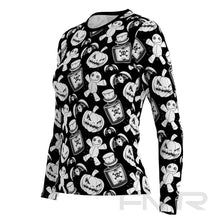 FMR Women's Scary Print Long Sleeve Running Shirt