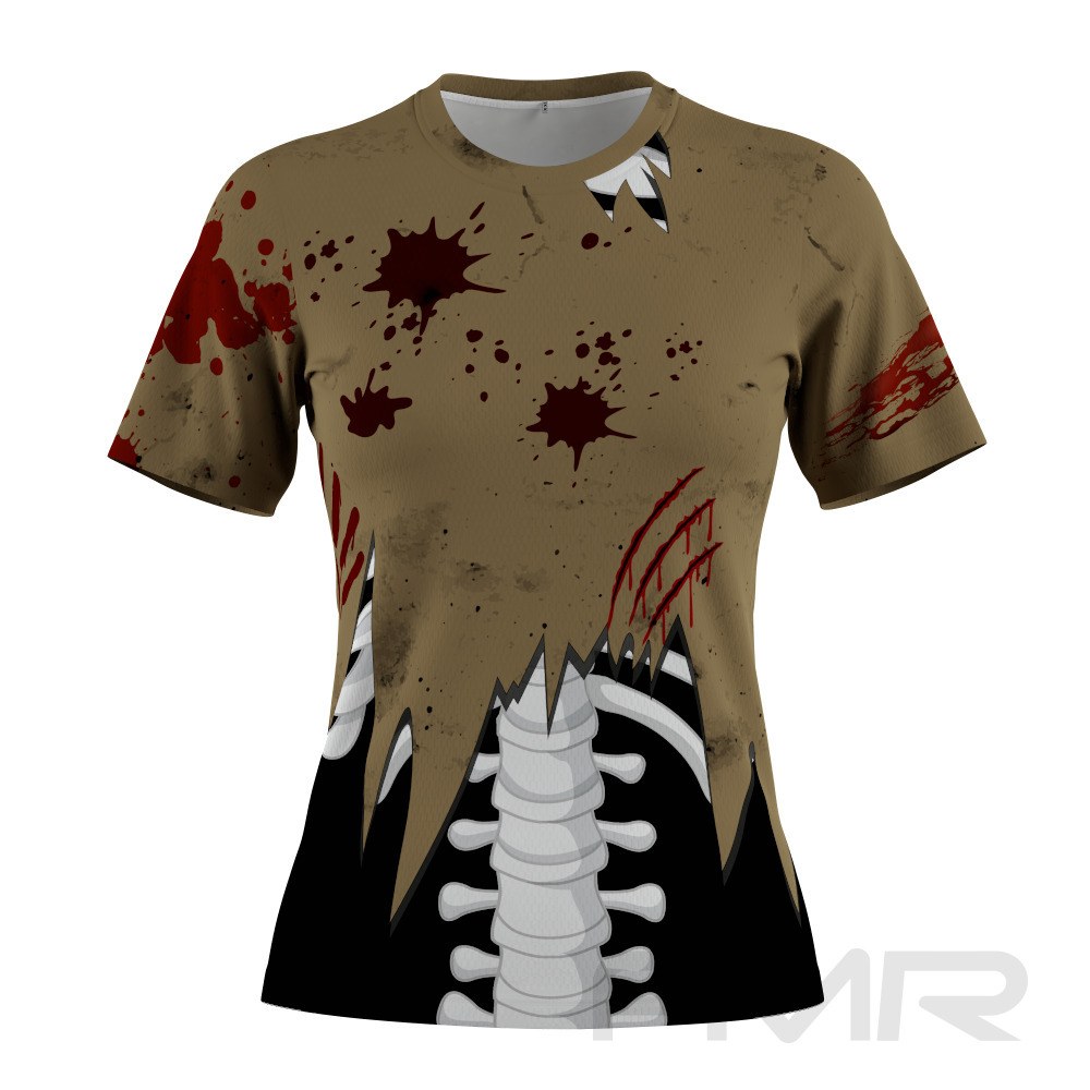 FMR Women's Skeleton Short Sleeve Running Shirt – Unique to Fun My Run