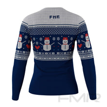 FMR Women's Snowman Sweater Performance Long Sleeve Shirt