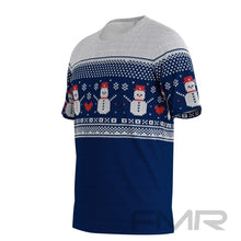 FMR Men's Snowman Sweater Technical Short Sleeve Shirt