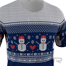 FMR Men's Snowman Sweater Technical Short Sleeve Shirt