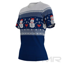 FMR Women's Snowman Sweater Performance Short Sleeve Shirt