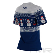 FMR Women's Snowman Sweater Performance Short Sleeve Shirt