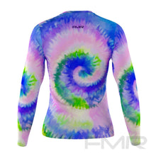 FMR Women's Blue Tie-Dye Long Sleeve T-Shirt