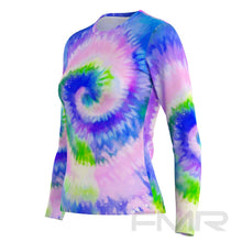 FMR Women's Blue Tie-Dye Long Sleeve T-Shirt