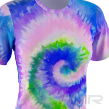 FMR Women's Blue Tie-Dye Short Sleeve T-Shirt