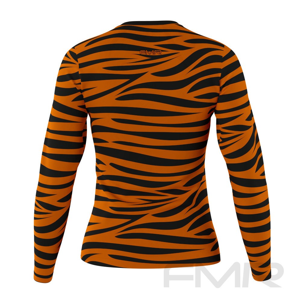 FMR Women's Tiger Print Long Sleeve Running Shirt – Unique to Fun