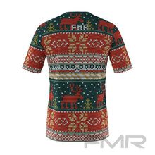 FMR Men's Deer Ugly Sweater Short Sleeve Shirt