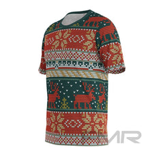 FMR Men's Deer Ugly Sweater Short Sleeve Shirt